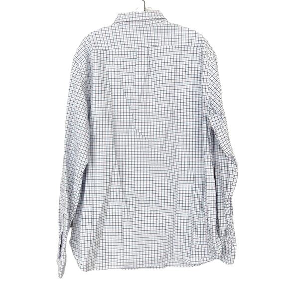 J. Crew Classic White Plaid Long Sleeve Button Down Sz XL - Picture 3 of 4